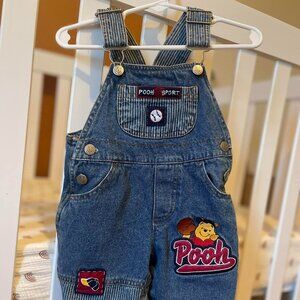Vintage Pooh Overalls 6/9mos